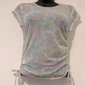 80’s Sheer Floral Print shorts Sleeve BlouseExcellent pre~loved condition